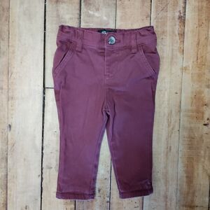 Denim & Co pants Red Dress Pants size 6 to 9 months Easter Chino